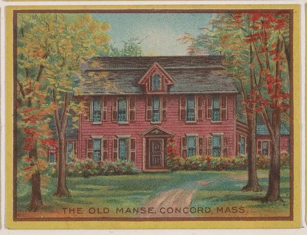 The Old Manse, Concord, Mass., collector card from the Famous Buildings series (D30), issued by the Weber Baking Company — Weber Baking Company
