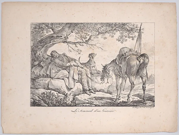 The Sleeping Warrior — Charles de Lasteyrie|Carle (Antoine Charles Horace) Vernet