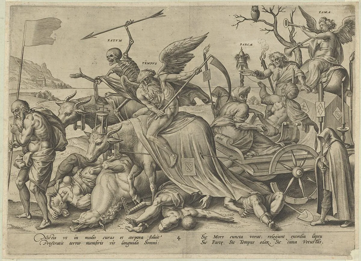 Old Age (Night) from The Four Ages of Man and Death with the Last Judgment — Hieronymus (Jerome) Wierix|Ambrosius Francken I