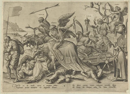 Old Age (Night) from The Four Ages of Man and Death with the Last Judgment