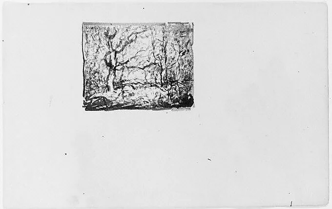 Trees in a Forest (from Sketchbook) — Henry Ward Ranger