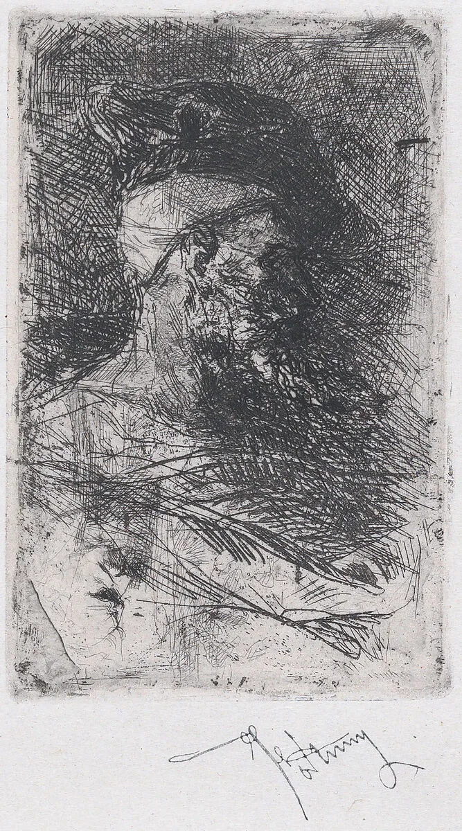 Tangiers, a group of men seated near an arch — Mariano Fortuny, 1838–1874