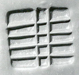 Loop-handled rectangular stamping device