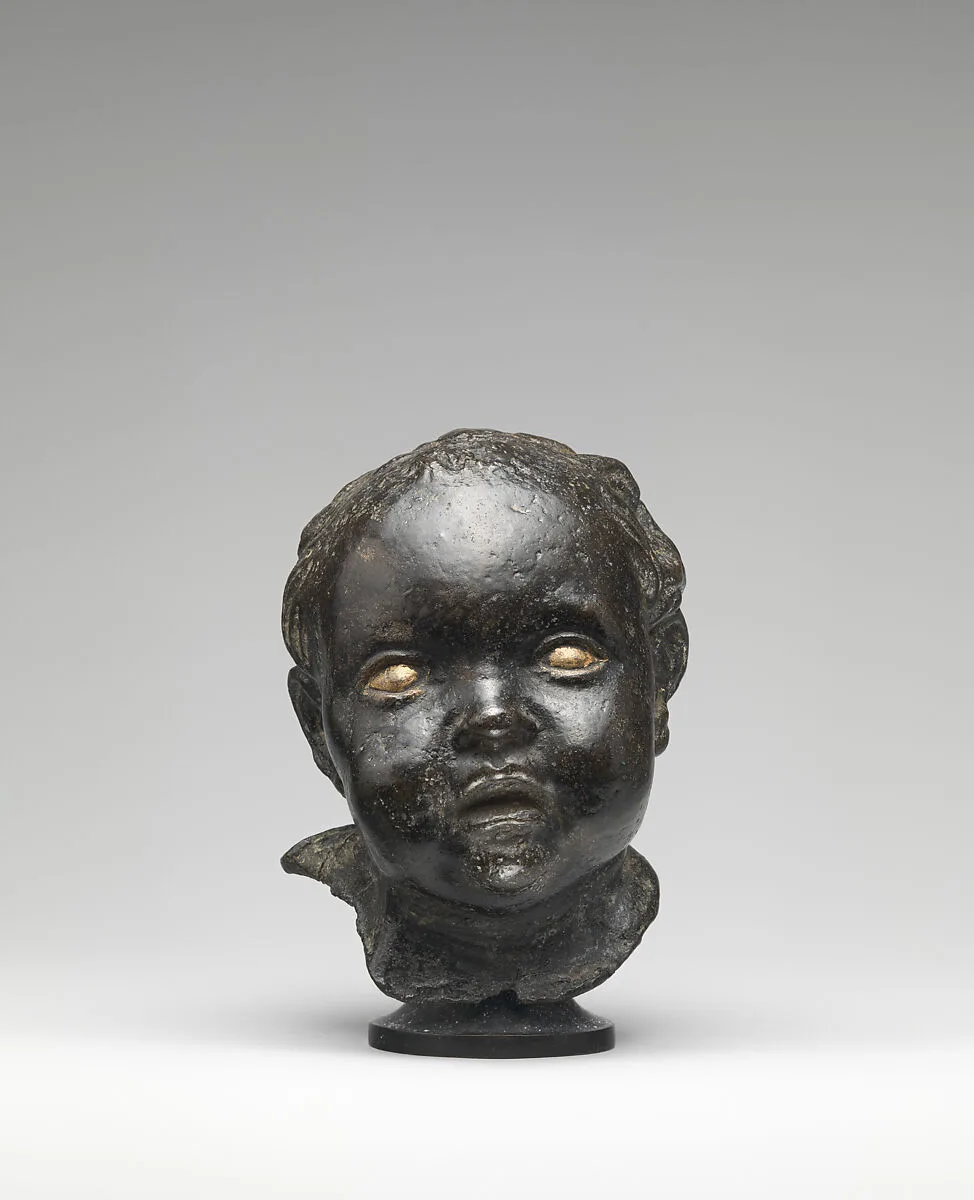 Head of a Child with Hair — Unknown