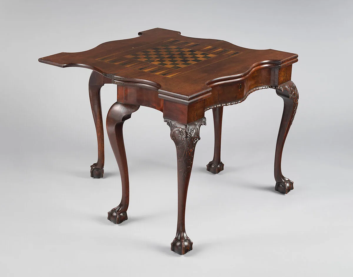Card and backgammon table — Unknown