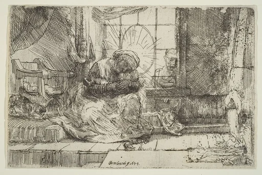Virgin and Child with the Cat: and Joseph at the Window