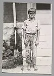 "Freddy" Scheiderer, 12, farm boy living near Wausau, Wis., who shot two of his sisters August 13, one fatally, apparently as deliberate acts. He had never before shown any signs of dislike for the girls, or lack of mental balance. He is alert and friendly. The boy is being held in jail, although he is not old enough for a murder charge — Unknown