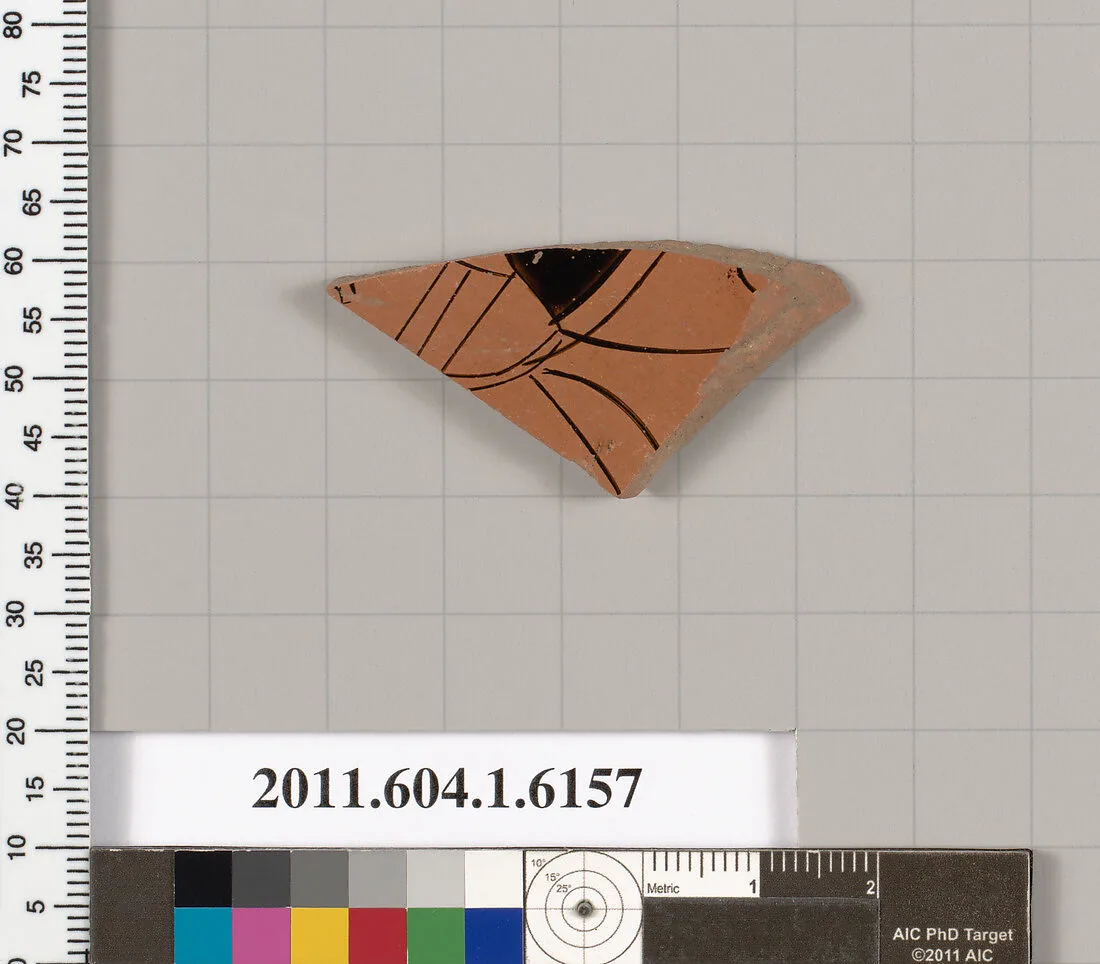 Terracotta fragment of a kylix (drinking cup) — Unknown