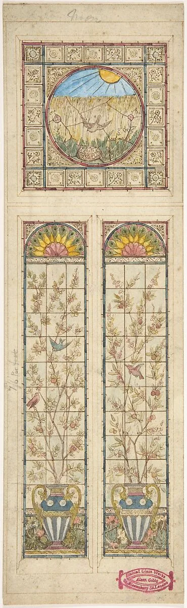 Design for a stained glass window — Alexander Gibbs