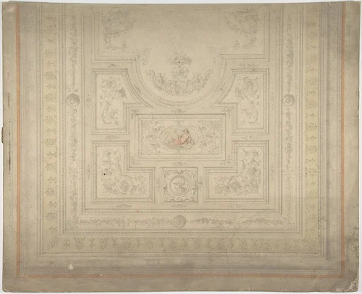 Ceiling Design with Nymph on Dolphin
