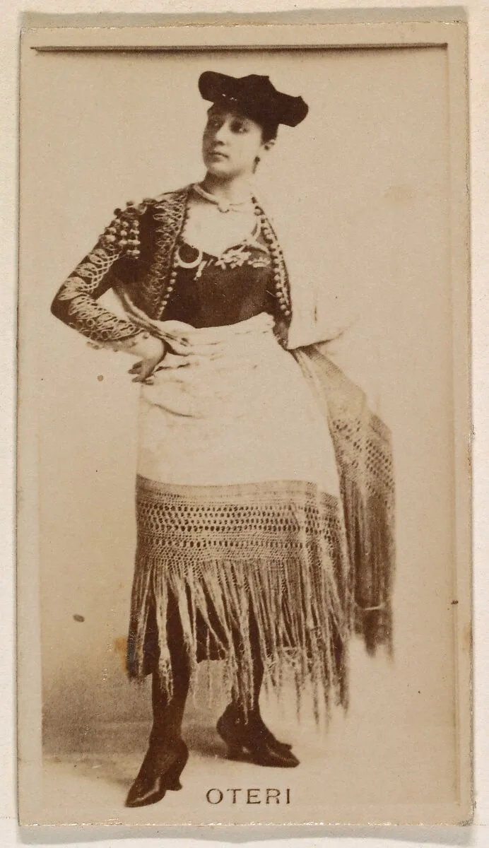Miss Oteri, from the Actresses series (N245) issued by Kinney Brothers to promote Sweet Caporal Cigarettes — Kinney Brothers Tobacco Company