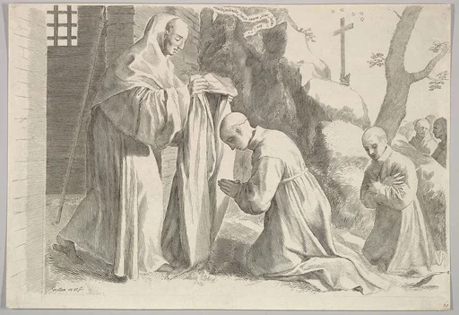 St. Bernard Receives a Monk's Habit