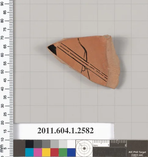 Terracotta fragment of a kylix (drinking cup)