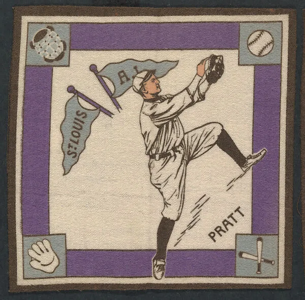 Del Pratt, St. Louis, American League from Baseball Players Felt Blanket series (B18) — Unknown