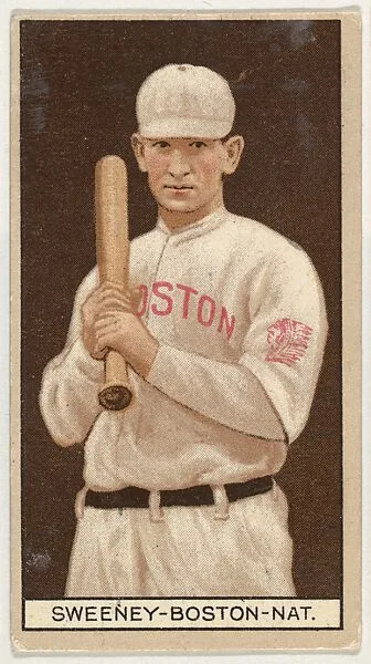William J. Sweeney, Boston, National League, from the Brown Background series (T207) for the American Tobacco Company — American Tobacco Company