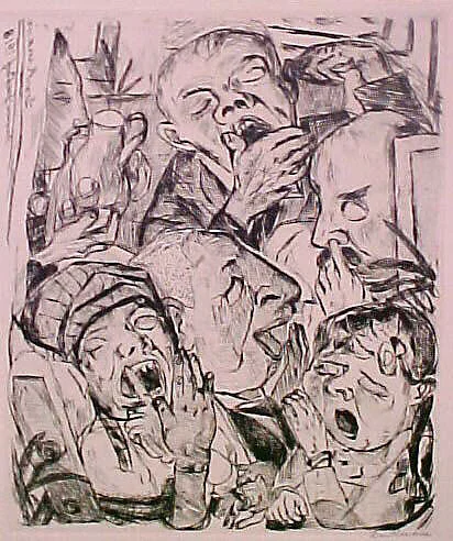 Yawning, from the portfolio ¦Faces¦