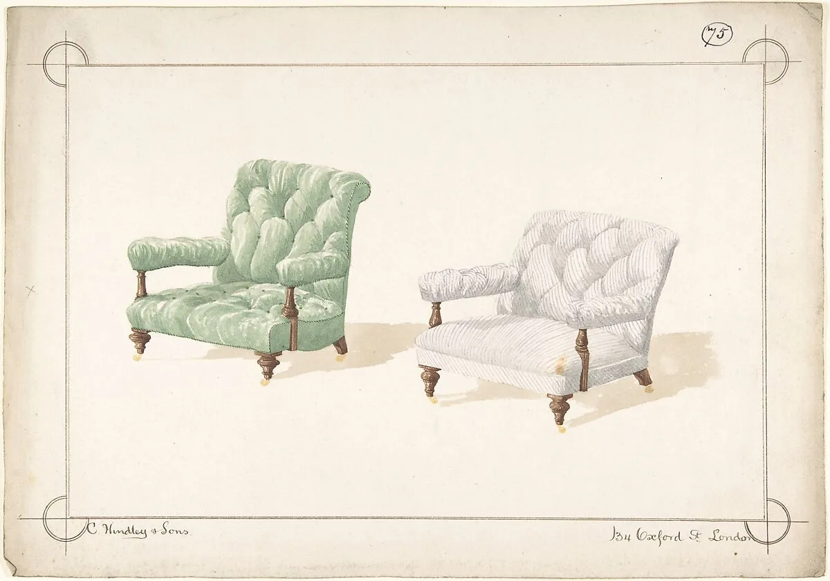 Designs for Two Chairs — Charles Hindley and Sons