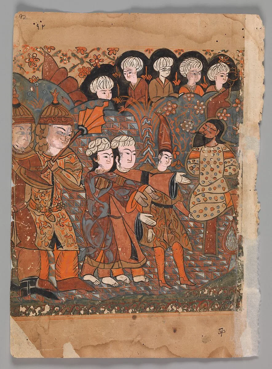 "The Dishonest Goldsmith is Hanged", Folio from a Kalila wa Dimna — Unknown