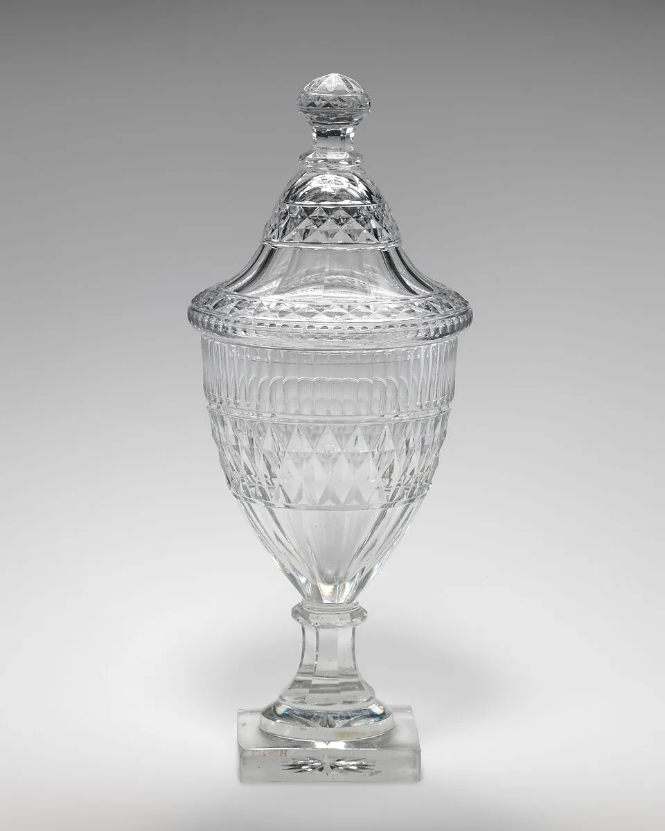Urn with cover (one of a pair) — Unknown