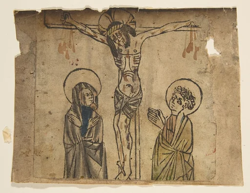 Christ on the Cross with the Virgin and St. John (Schr. 427a)
