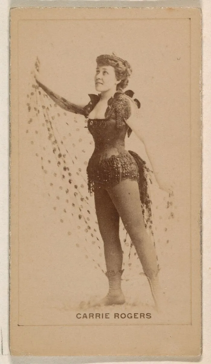 Carrie Rogers, from the Actresses series (N245) issued by Kinney Brothers to promote Sweet Caporal Cigarettes — Kinney Brothers Tobacco Company