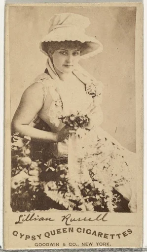 Lillian Russell, from the Actors and Actresses series (N171) for Gypsy Queen Cigarettes