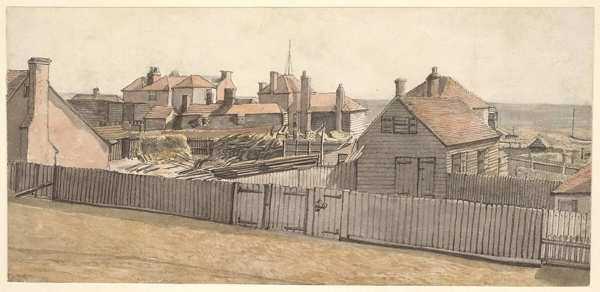 Fishermen's Cottages and Other Houses on the Beach at Hastings — William Henry Hunt