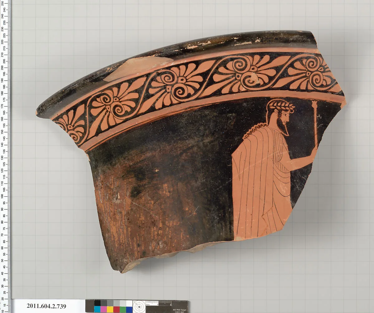 Terracotta fragment of a calyx-krater (bowl for mixing wine and water) — Unknown