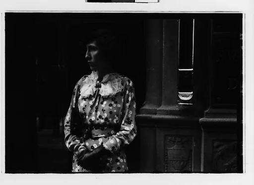 [One 35mm Film Frame: Woman in Doorway, New York City]