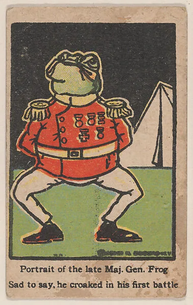 Maj. Gen. Frog from Eggers comic cards (W607) — Unknown