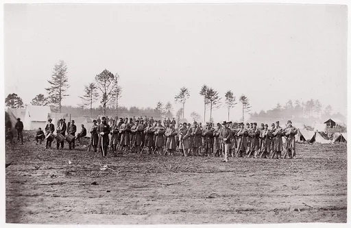[Regiments - unidentified].  Brady album, p. 156