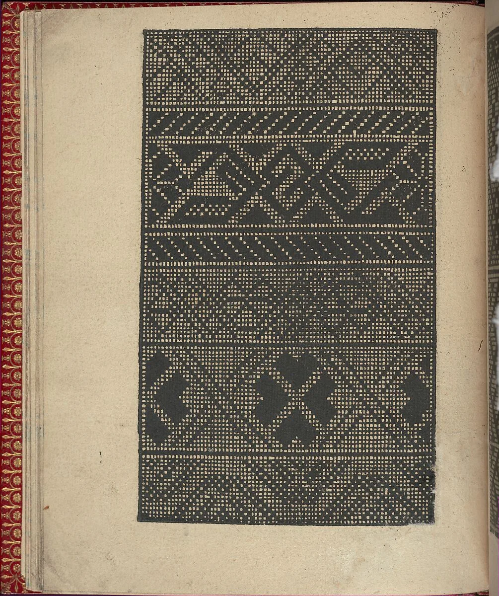 Ce est ung tractat de la noble art de leguille ascavoir ouvraiges de spaigne... page 6 (verso) — Willem Vosterman