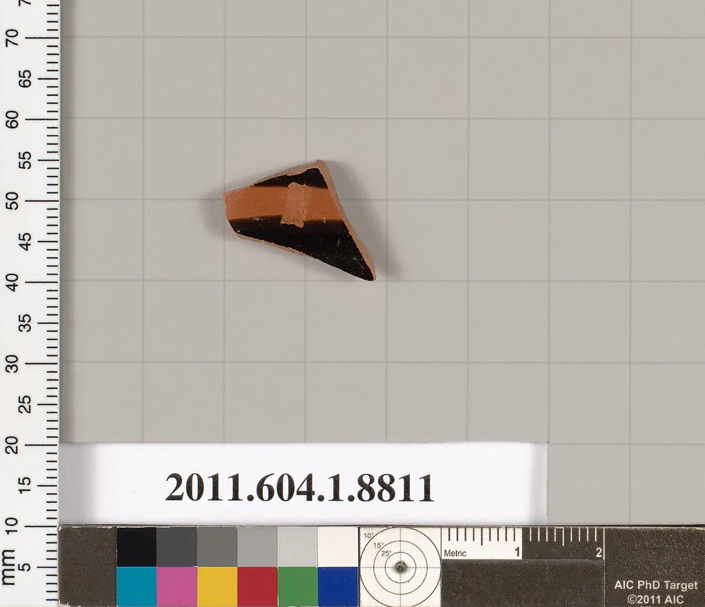 Terracotta fragment of a kylix (drinking cup) — Unknown