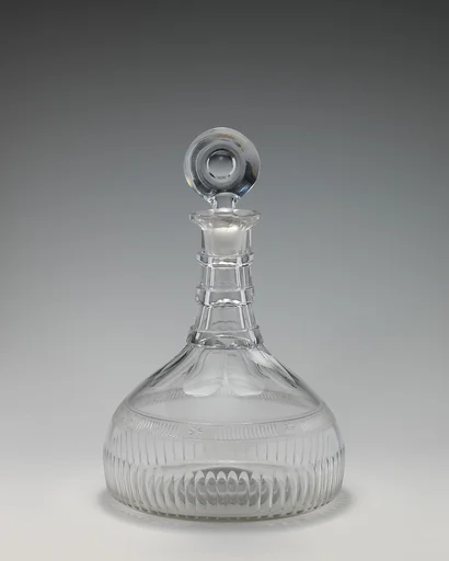 Ship decanter (one of a pair)