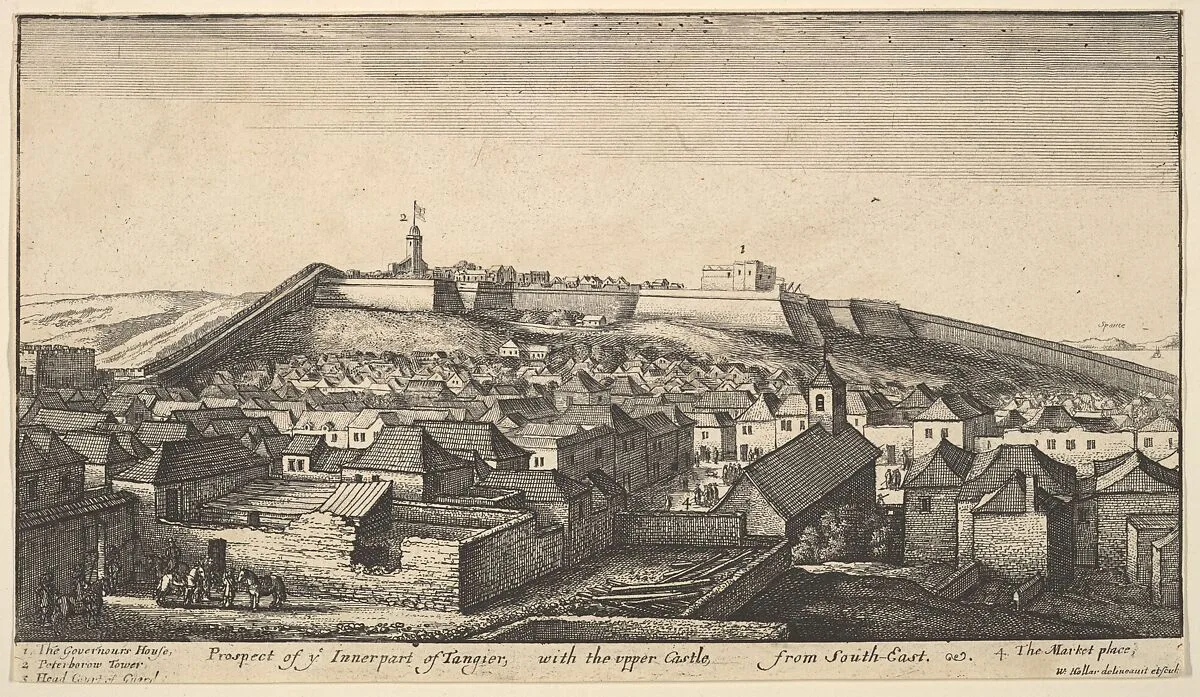 Prospect of the inner part of Tangier — Wenceslaus Hollar