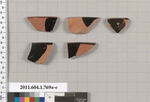 Terracotta rim fragments of kylikes (drinking cups)