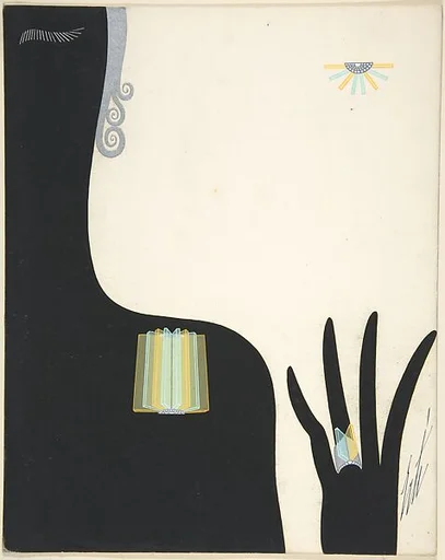 Design for a Topaz Brooch and Ring