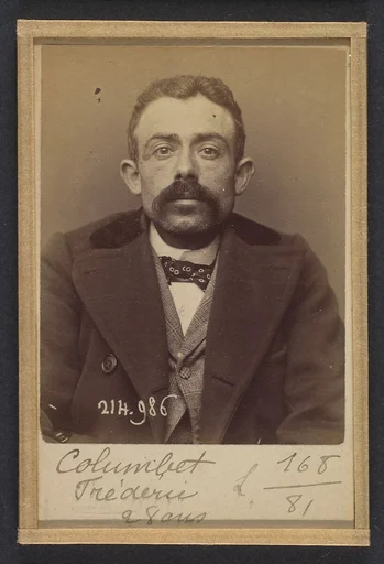 Colombet. Frédéric. 28 ans, né à Prigonnieux (Dordogne). Employé de commerce. Anarchiste. 2/3/94.