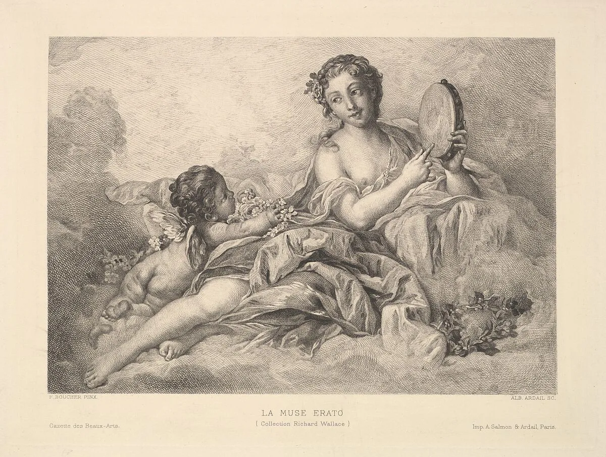 The Muse Erato — Albert Ardail|François Boucher|Gazette des Beaux-Arts|Alfred Salmon