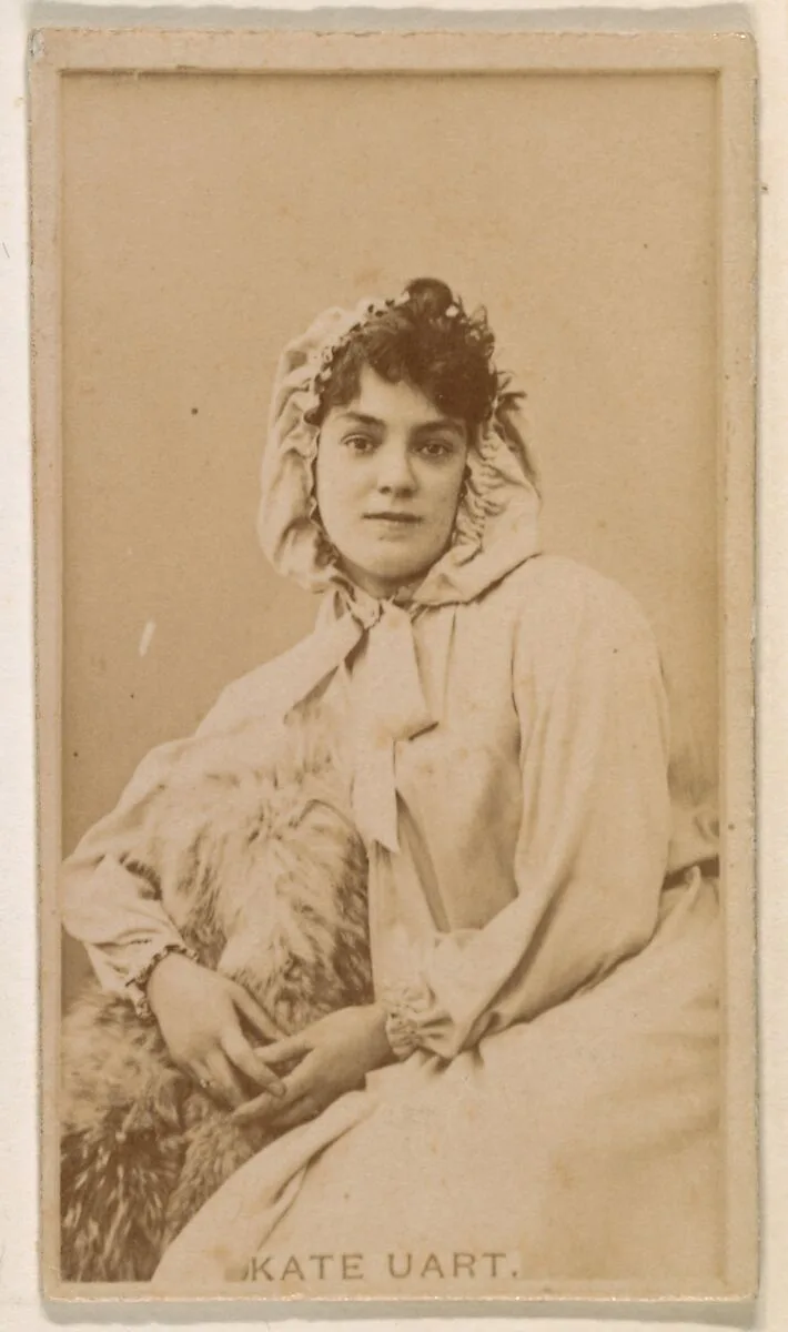 Kate Uart, from the Actresses series (N245) issued by Kinney Brothers to promote Sweet Caporal Cigarettes — Kinney Brothers Tobacco Company