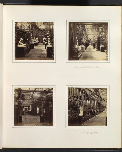 [Court of French and Italian Sculpture; Avenue in Front of Fine Arts Courts; View into Classical Sculpture Gallery; Avenue in Front of Sheffield Court]