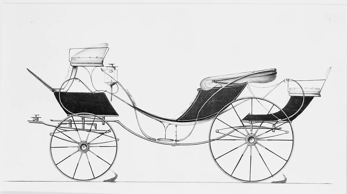 Design for 8 spring Victoria, no. 3224 — Brewster & Co.