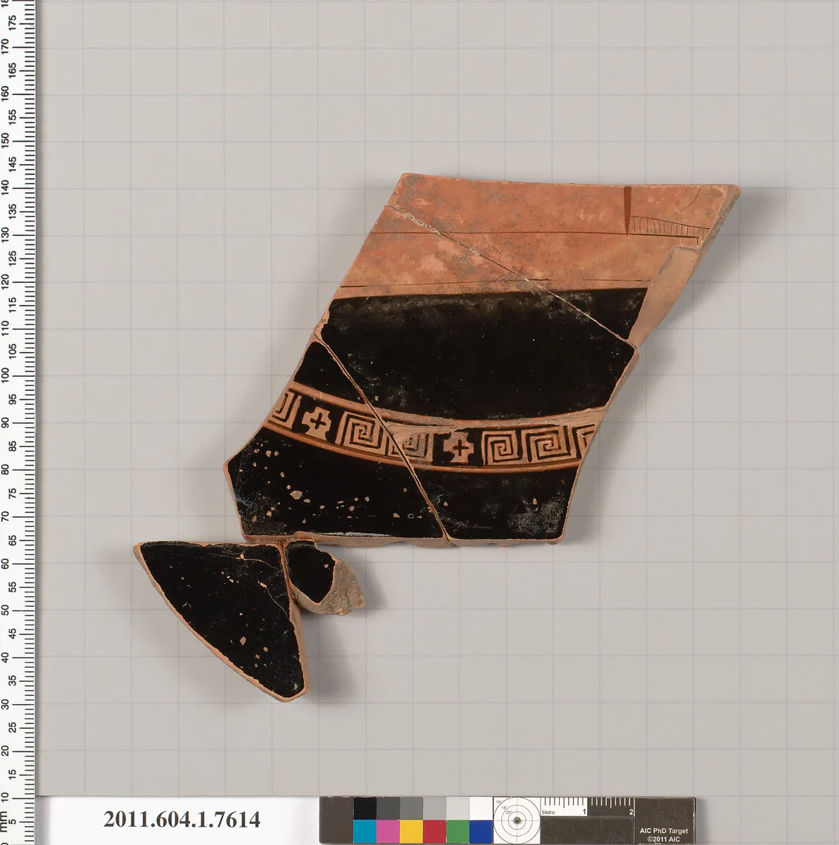 Terracotta fragment of a kylix (drinking cup) — Unknown