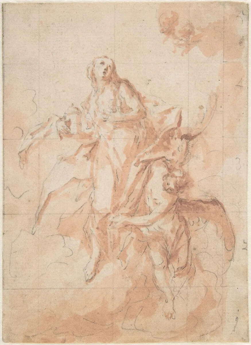 The Assumption of the Saint Mary Magdalen — Cosmas Damian Asam
