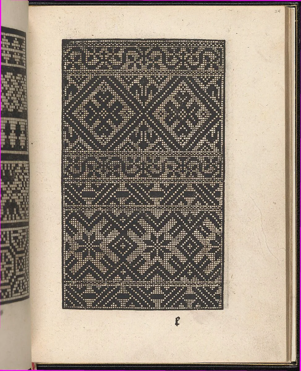 Page from Ein new kunstlich Modelbuch...(Page 24r) — Peter Quentel