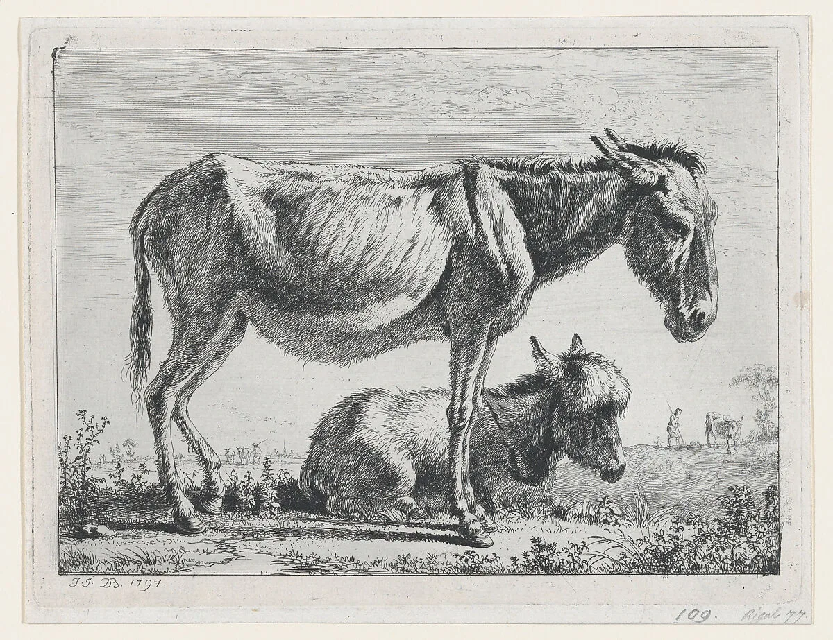 Jenny with its Foal — Jean Jacques de Boissieu