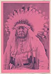 Chief Thunder Bird from Wild Colors Autographed Strip Cards (W623) — Unknown