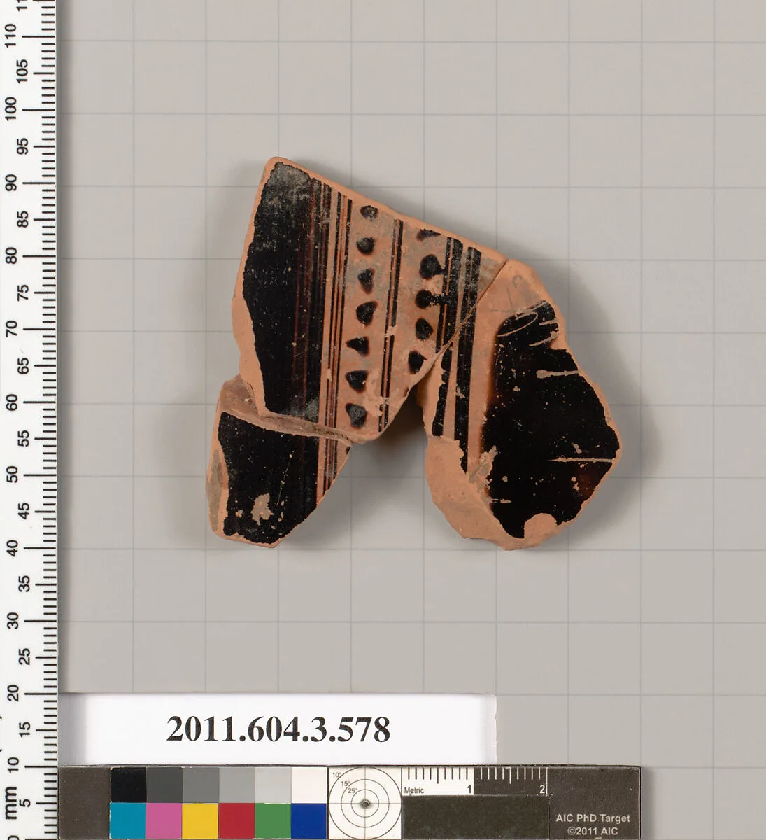Terracotta fragment of a column-krater (bowl for mixing wine and water) — Unknown