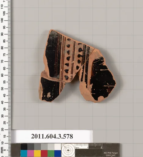 Terracotta fragment of a column-krater (bowl for mixing wine and water)