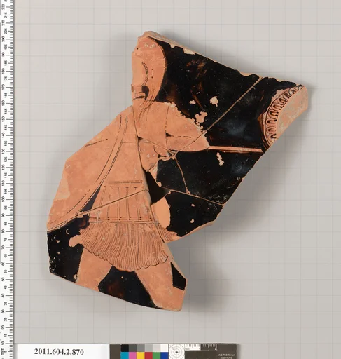 Terracotta fragment of a bell-krater (bowl for mixing wine and water)